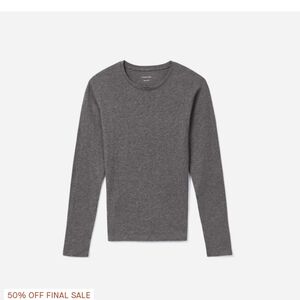 Everlane Charcoal Long Sleeve Tee
